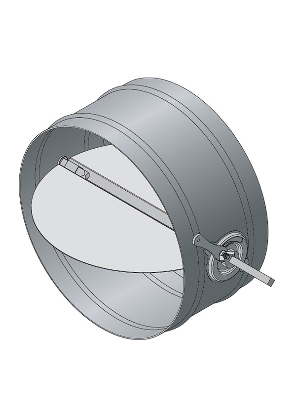 Manual Quadrant - Round Air Control Dampers